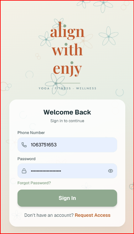 Studio booking iOS app