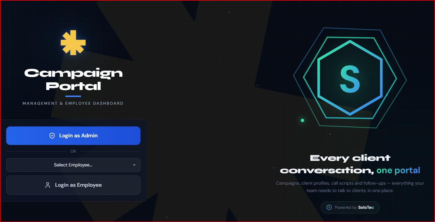 Campaign portal login