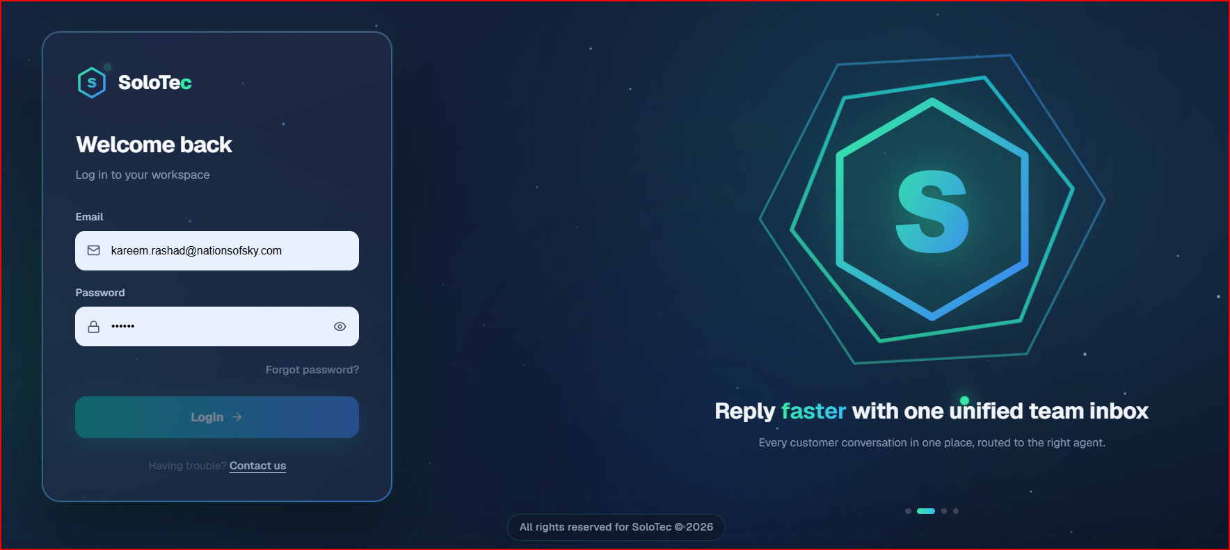 Support platform on WhatsApp